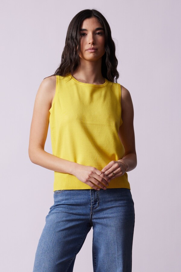Musculosa Tejida AMARILLO