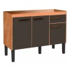 Mueble Bajo Mesada En Madera 100% Mdp 15 Mm Nogal Grafito Mueble Bajo Mesada En Madera 100% Mdp 15 Mm Nogal Grafito