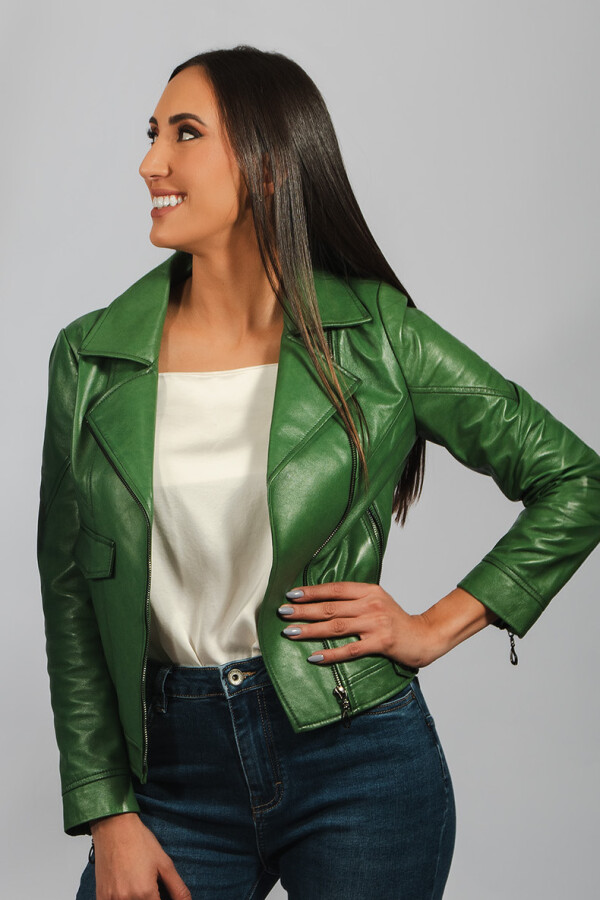 CAMPERA CUERO GUA VERDE