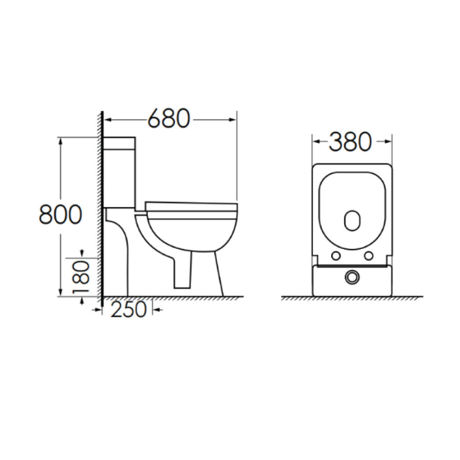 Inodoro Largo New Rhodas Inodoro Largo New Rhodas
