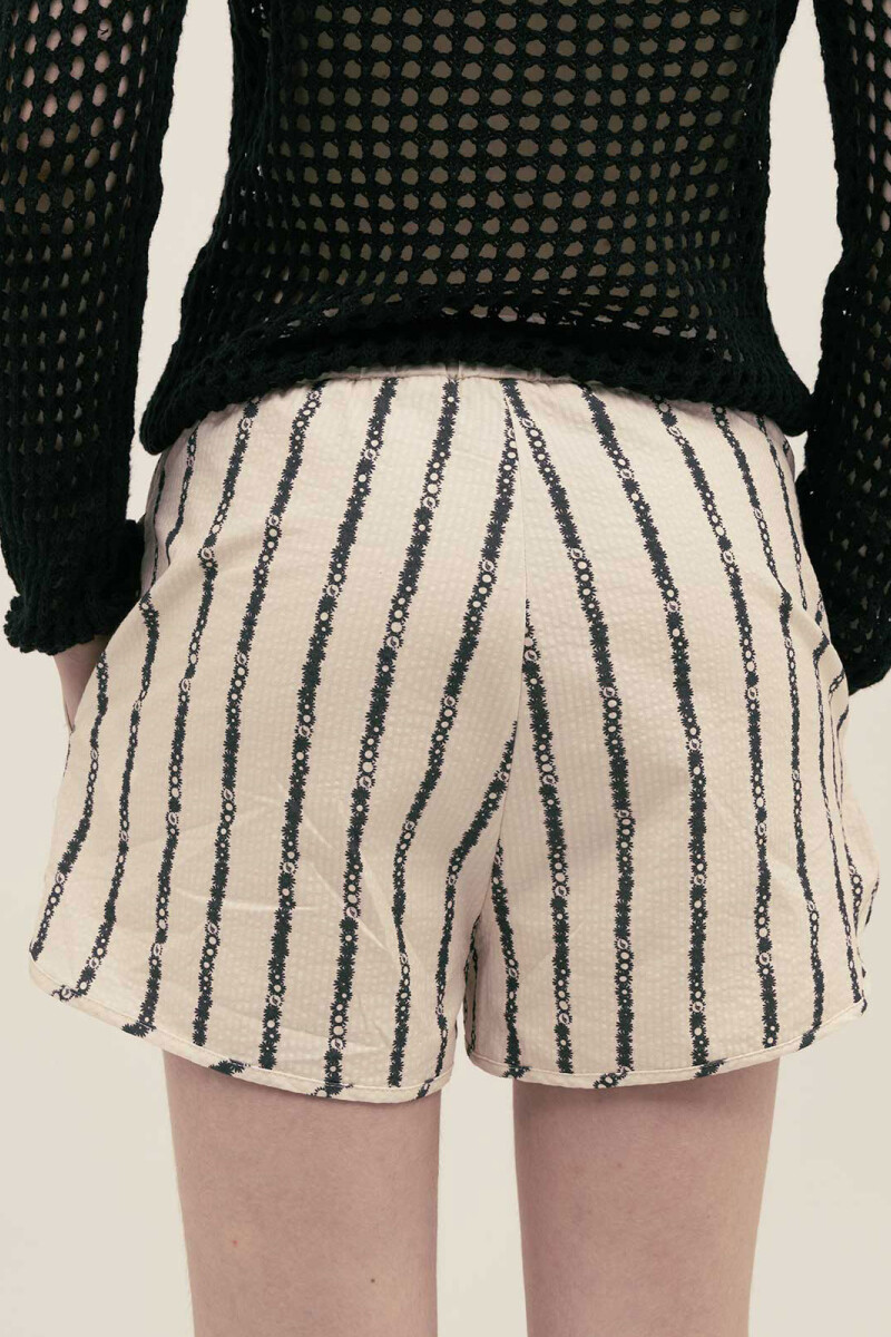 MICHU SHORTS Floral Stripe