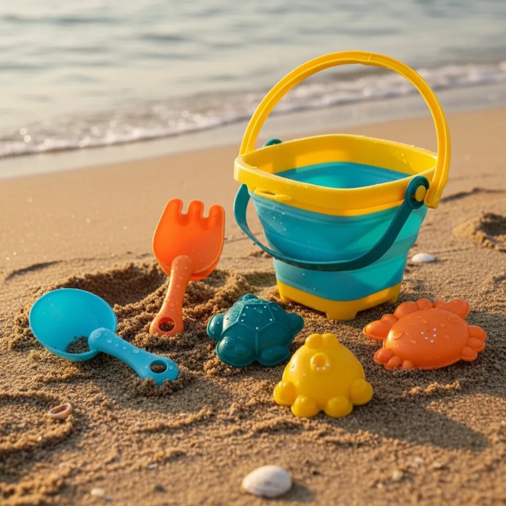 Set playa HUANGER balde y formas Set playa HUANGER balde y formas