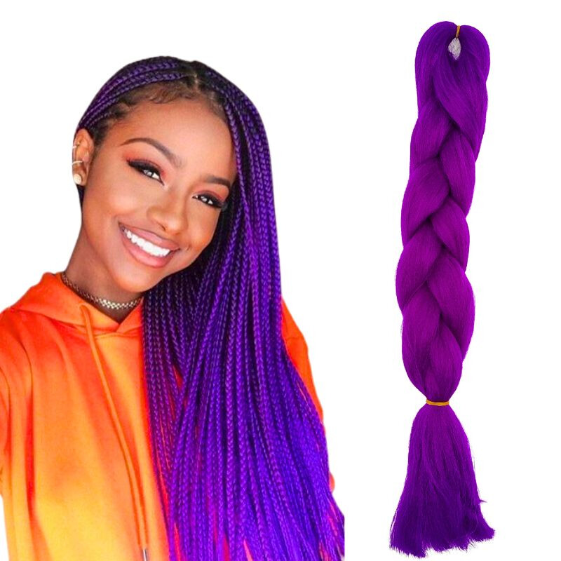 Extensiones de Cabello Sintético Violeta