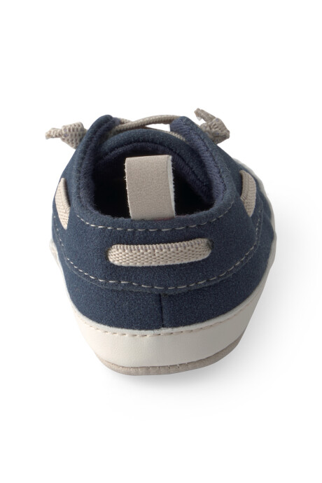 Zapatito náutico, azul marino Sin color