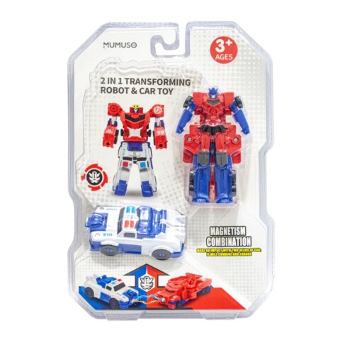 ROBOT TRANSFORMADOR 2 EN 1 Y JUGUETE PARA AUTOMÓVIL ROBOT TRANSFORMADOR 2 EN 1 Y JUGUETE PARA AUTOMÓVIL