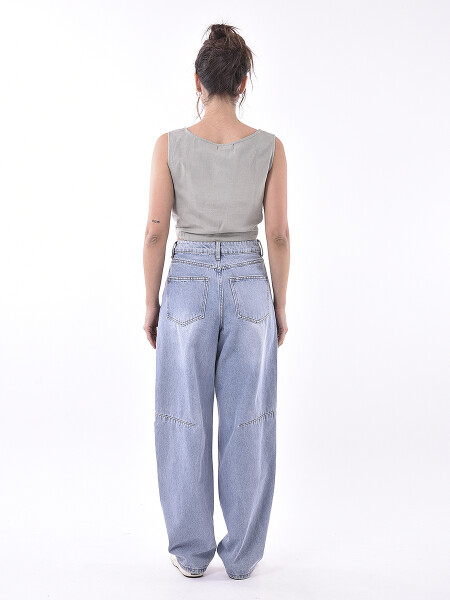 TOP RUFI VERDE GRISACEO