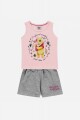 Conjunto para niñas (blusa sin mangas y shorts) GRIS