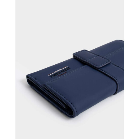 Billetera Fichero Rayado Azul Marino