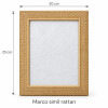 Portarretrato Símil Ratán 20x25 cm - Natural Claro Portarretrato Símil Ratán 20x25 cm - Natural Claro