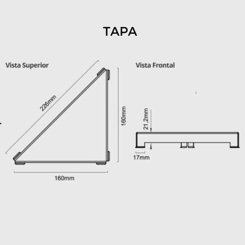 ELLEVE Receptaculo tapa inox rosa gold Vertex Elleve Receptaculo Tapa Inox Rosa Gold Vertex