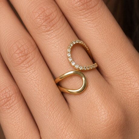 Anillo Nita de Oro Amarillo 18k con Brillantes Anillo Nita de Oro Amarillo 18k con Brillantes