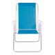 Set X 2 Sillas Altas Conforto Sannet Aluminio CELESTE