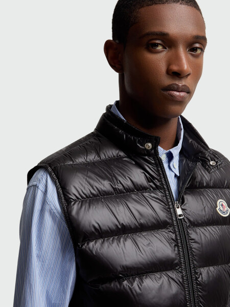 Moncler - Chaleco de Pluma Gui Gilet Negro