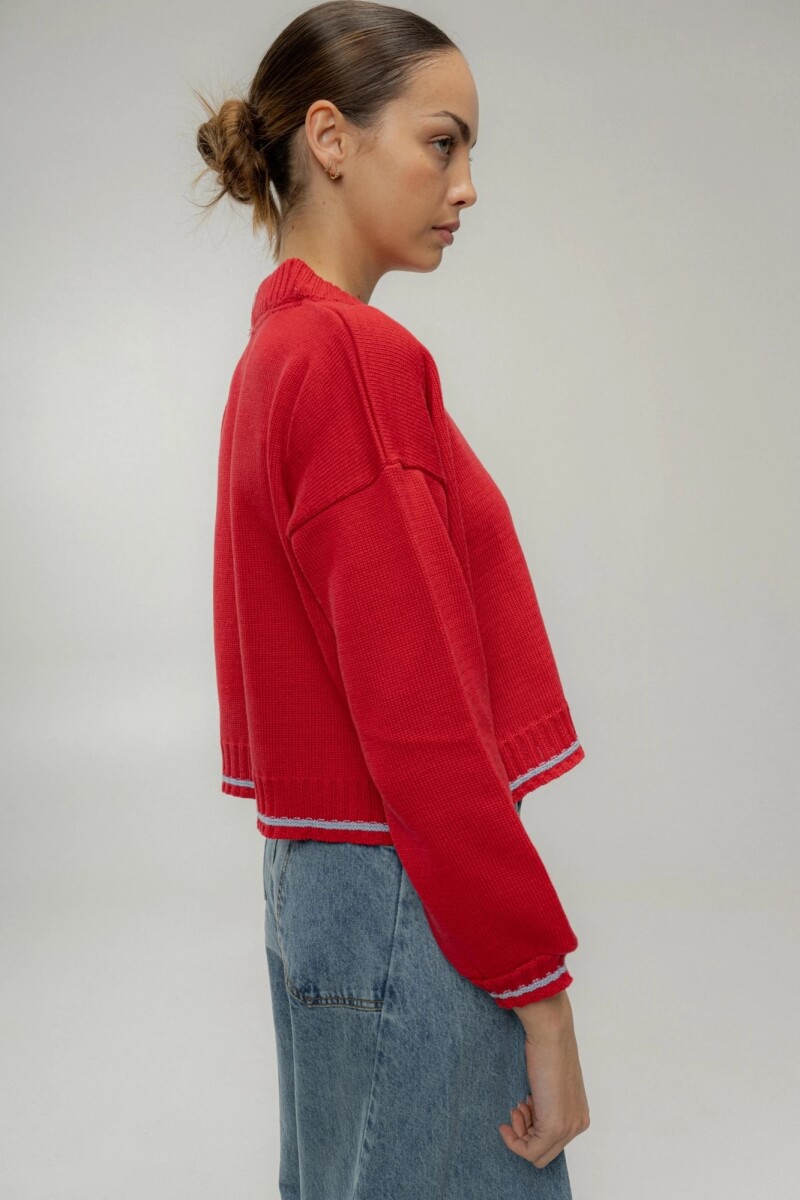 CARDIGAN TERRO COTTON Rojo