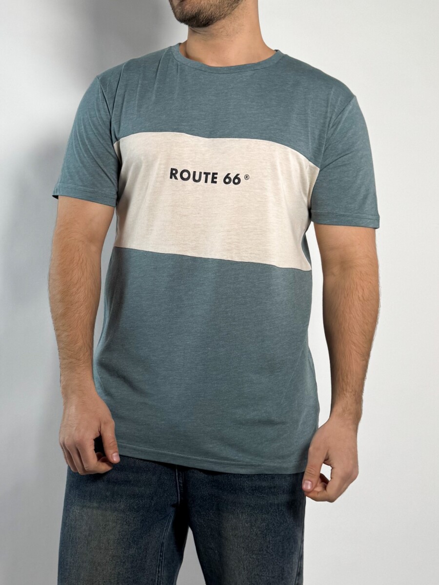 Remera combinada Loras - Pistacho 