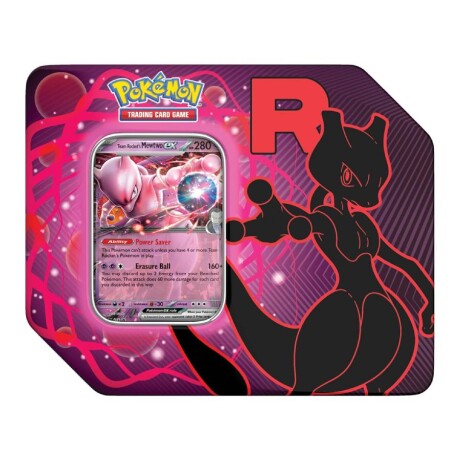 Pokémon Tin (Lata) - Team Rocket MewTwoEX [Inglés] Pokémon Tin (Lata) - Team Rocket MewTwoEX [Inglés]