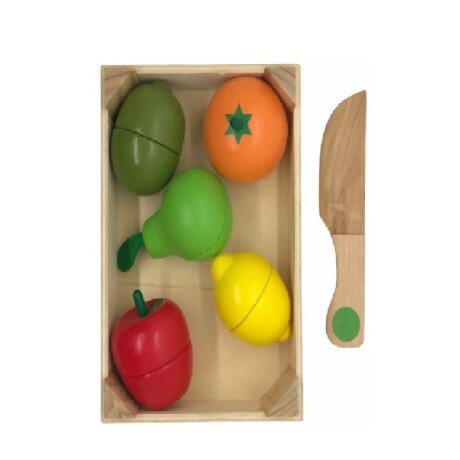 Juego Cajón Bandeja de Frutas para Cortar Madera 15031A 001