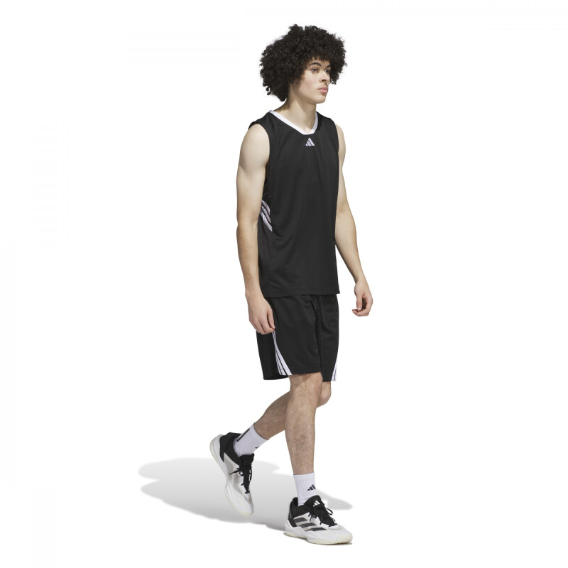 Musculosa Adidas STRIPES TANK Hombre JI7574 Negro-blanco