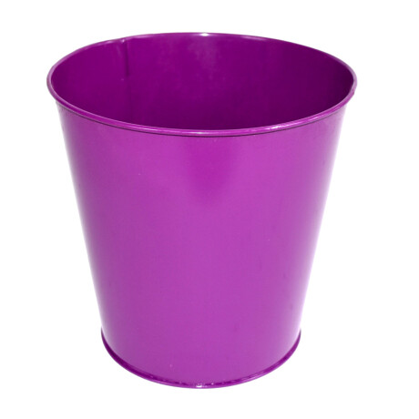 Balde de lata violeta Balde de lata violeta