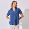 Blusa Gasa Colors AZUL