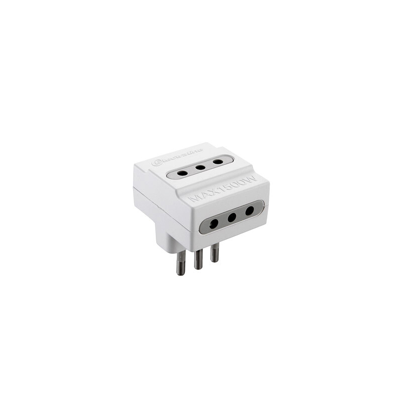 ADAPTADOR X3 2P+T 10A Adaptador X3 2P+T 10A Blanco