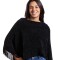 CHERRY PONCHO BLACK