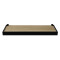 Estante duetto 4x20x60 cm cemento con borde NEGRO