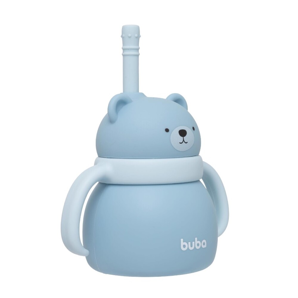 Vaso silicona OSITO BUBA celeste