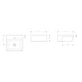 BACHA DE SEMIEMPOTRAR MODELO BASIC Q2 41x41 CM COLOR BLANCO Bacha De Semiempotrar Modelo Basic Q2 41x41 Cm Color Blanco