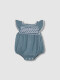 Ranita Con Smock Azul Claro
