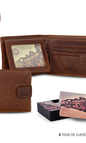 BILLETERA CUERO MORFEO WHISKY