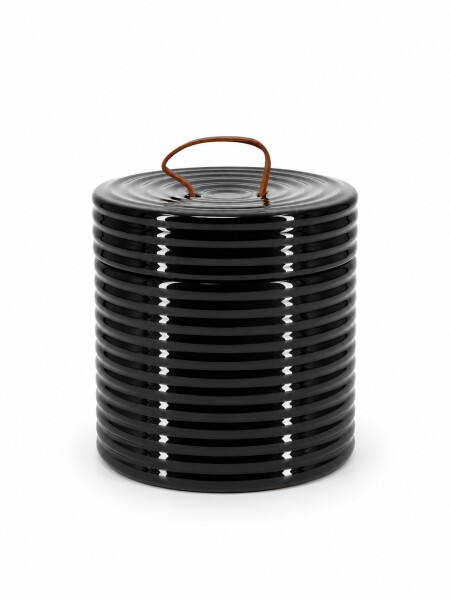 VELA CERAMICA CON TAPA AZUL OSCURO