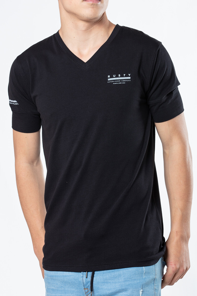 T-SHIRT VAGIO RUSTY - Negro 