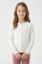 Cardigan tejido liso CRUDO