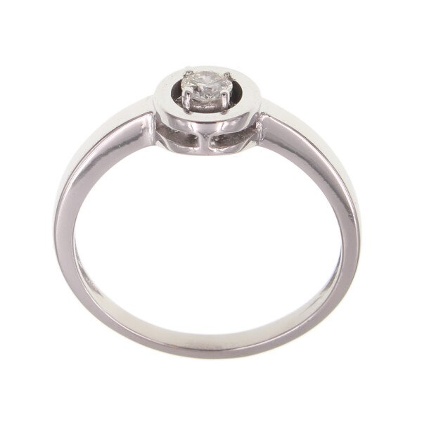 Anillo de oro blanco 18k con brillante (adaptamos nuestros anillos a medida*) N8875W Anillo de oro blanco 18k con brillante (adaptamos nuestros anillos a medida*) N8875W