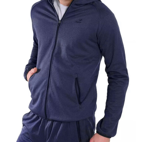 Campera Topper Deportiva Urbana Cuello Alto Para Hombre Azul-Oscuro