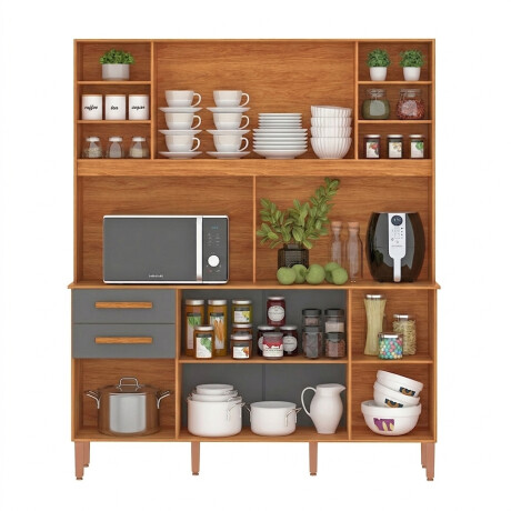 KIT DE COCINA ALACENA ARMARIO APARADOR COMPACTA 6 PUERTAS 2 CAJONES KIT DE COCINA ALACENA ARMARIO APARADOR COMPACTA 6 PUERTAS 2 CAJONES