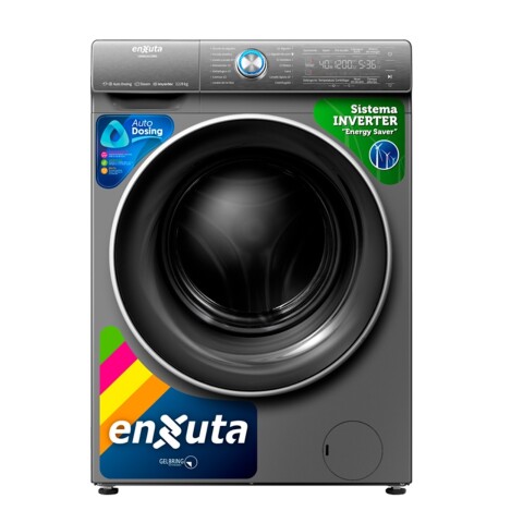 Lavasecarropas Inverter Digital Enxuta Lsenx161280s 12-8 Kg Color Gris Lavasecarropas Inverter Digital Enxuta Lsenx161280s 12-8 Kg Color Gris