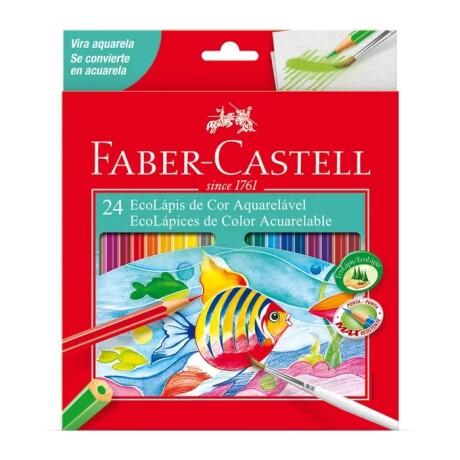 Lapices de Colores Acuarelables Faber-Castell x24 Lapices de Colores Acuarelables Faber-Castell x24