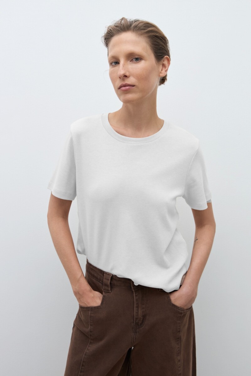 Remera manga corta blanco