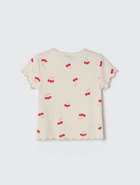 BLUSA INFANTIL ESTAMPADA BEIGE