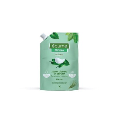 Jabón écume Espuma Doypack Hierbas 750 Ml. Jabón écume Espuma Doypack Hierbas 750 Ml.