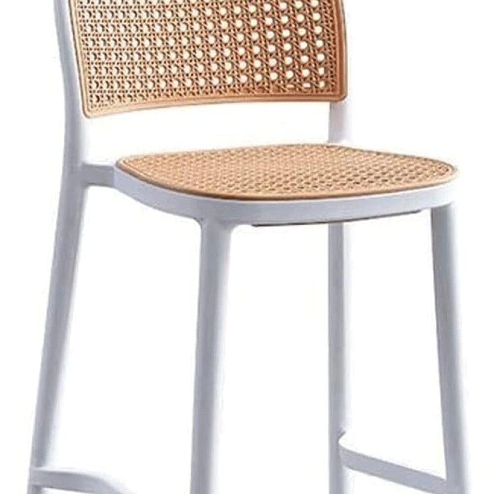 Butaca Alta Franky Con Respaldo Y Apoyapies Blanco