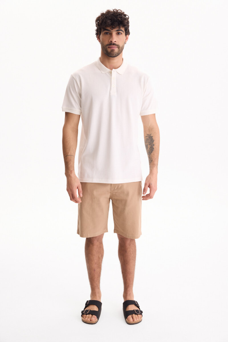 Bermuda De Gabardina Echo Beige