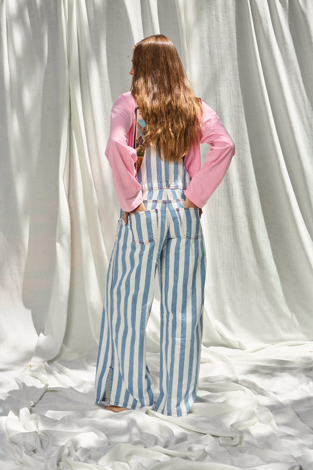 Enterito Vaquero Stripe Celeste/blanco