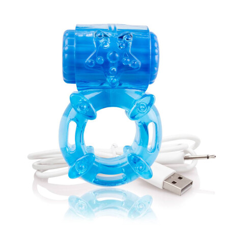 Anillo Vibrador Recargale Charged Big O Azul