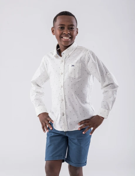 Camisa Estampada Blanco