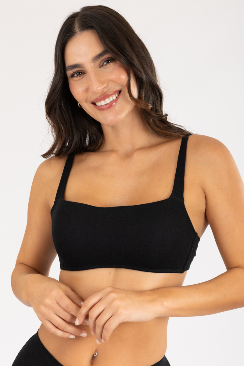 Top copa b maera Negro