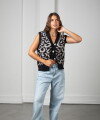 Chaleco Print negro