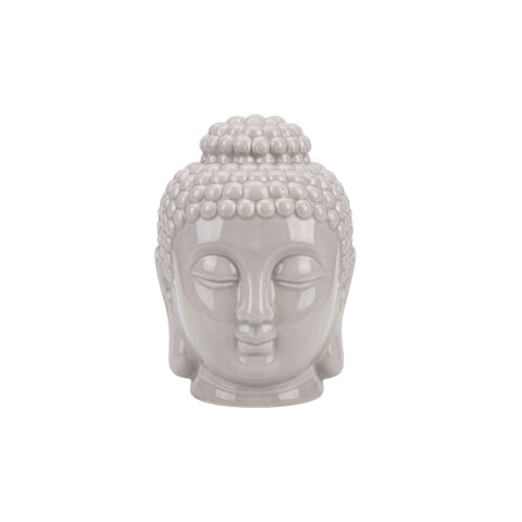 QUEMADOR CERAMICA BUDA BEIGE C/TAPA 9X13CM Unica